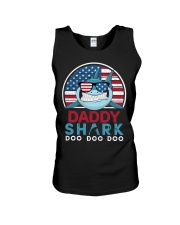 Vintage Daddy shark doo Unisex Tank tile