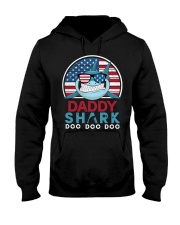 Vintage Daddy shark doo Hooded Sweatshirt tile