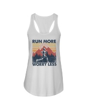 Run More Worry Less Ladies Flowy Tank tile