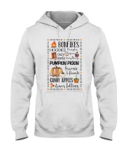 I love fall most of all Hooded Sweatshirt tile