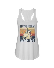 Unicorn Eff You See Kay Why Oh You Ladies Flowy Tank tile