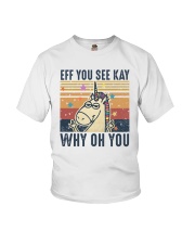 Unicorn Eff You See Kay Why Oh You Youth T-Shirt tile