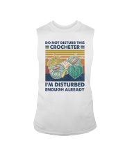 Don't disturb this crocheter I'm disturbed enough Sleeveless Tee tile