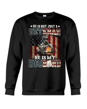 Veteran he is my Husband Crewneck Sweatshirt tile