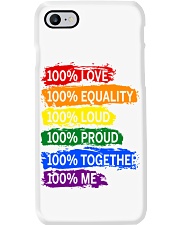 100 percent Pride LGBT Rainbow Gay Lesbian Phone Case tile