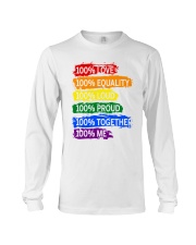 100 percent Pride LGBT Rainbow Gay Lesbian Long Sleeve Tee tile