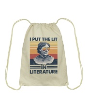 I Put The Lit In Literature Louisa May Alcott Drawstring Bag tile