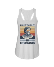 I Put The Lit In Literature Louisa May Alcott Ladies Flowy Tank tile