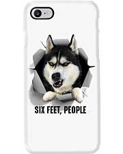 Husky Six feet people Phone Case tile
