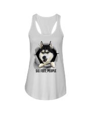 Husky Six feet people Ladies Flowy Tank tile