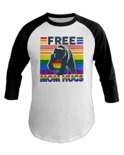 Bear Mom Hugs Baseball Tee tile