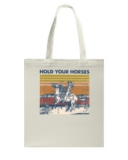 Hold Your Horses Tote Bag tile