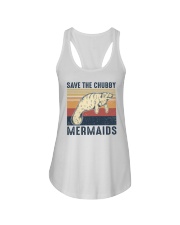 Save the chubby unicorn Ladies Flowy Tank tile