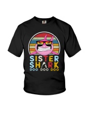 Vintage Sister shark doo Youth T-Shirt tile