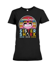 Vintage Sister shark doo Premium Fit Ladies Tee tile