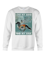 Horse ridding lose my mind find my soul Crewneck Sweatshirt tile