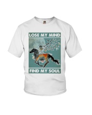 Horse ridding lose my mind find my soul Youth T-Shirt tile
