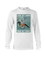 Horse ridding lose my mind find my soul Long Sleeve Tee tile