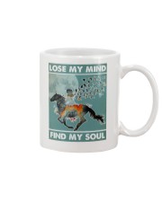 Horse ridding lose my mind find my soul Mug tile