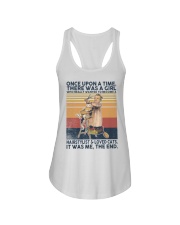 Once Upon A Time Hairstylist Loved Cats Ladies Flowy Tank tile