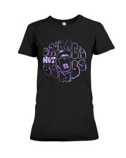 Drop Acid Not Bombs Hologram Premium Fit Ladies Tee tile