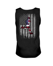 Running US Flag Back Unisex Tank tile