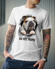 Bulldog Six feet people Classic T-Shirt lifestyle-mens-crewneck-front-6