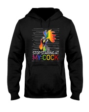 Stop Staring At My Cock Hooded Sweatshirt tile