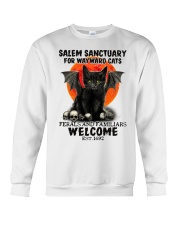 Salem Sanctuary For Wayward Cats Est 1692 Crewneck Sweatshirt tile