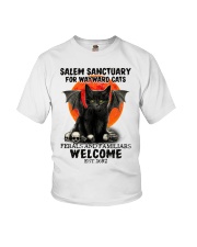Salem Sanctuary For Wayward Cats Est 1692 Youth T-Shirt tile