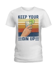 Keep your gin up Ladies T-Shirt tile
