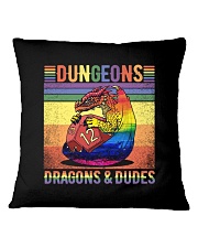 LGBTQ Pride Dungeons Dragons Square Pillowcase tile