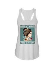 Reading lose my mind find my soul Ladies Flowy Tank tile