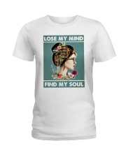 Reading lose my mind find my soul Ladies T-Shirt tile