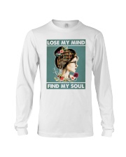 Reading lose my mind find my soul Long Sleeve Tee tile
