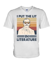 I Put The Lit In Literature Arthur Conan Doyle V-Neck T-Shirt tile