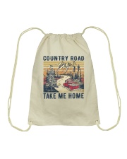 Country roads take me home Drawstring Bag tile