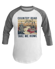 Country roads take me home Baseball Tee tile