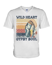 Wild Heart Gypsy Soul V-Neck T-Shirt tile