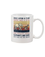Once Upon A Girl Loves Elephants and Dogs Mug tile