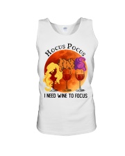 I need wine to focus Unisex Tank tile