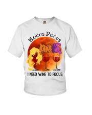I need wine to focus Youth T-Shirt tile