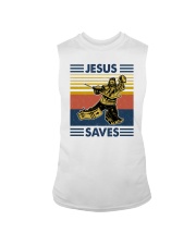 Hockey Jesus Saves Sleeveless Tee tile
