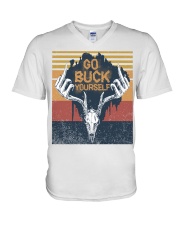 Go buck yourself V-Neck T-Shirt tile