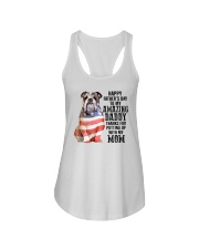 Bulldog Happy father day to amazing daddy Ladies Flowy Tank tile