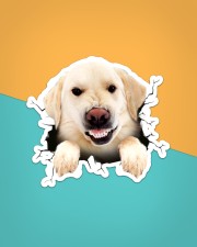 Funny labrado breaking glass Sticker - Single (Vertical) aos-sticker-single-vertical-lifestyle-front-02