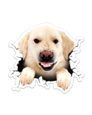 Funny labrado breaking glass Sticker - Single (Vertical) front