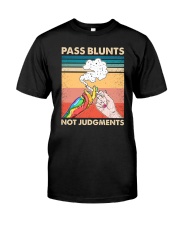Pass Blunts Not Judgments Premium Fit Mens Tee tile