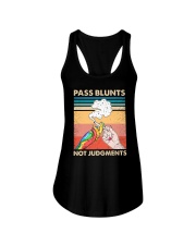 Pass Blunts Not Judgments Ladies Flowy Tank tile