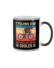 Cycling Dad like a regular dad but cooler Color Changing Mug tile